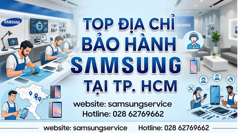 Địa chỉ bảo hành Samsung tại TP.HCM với hỗ trợ tận nơi