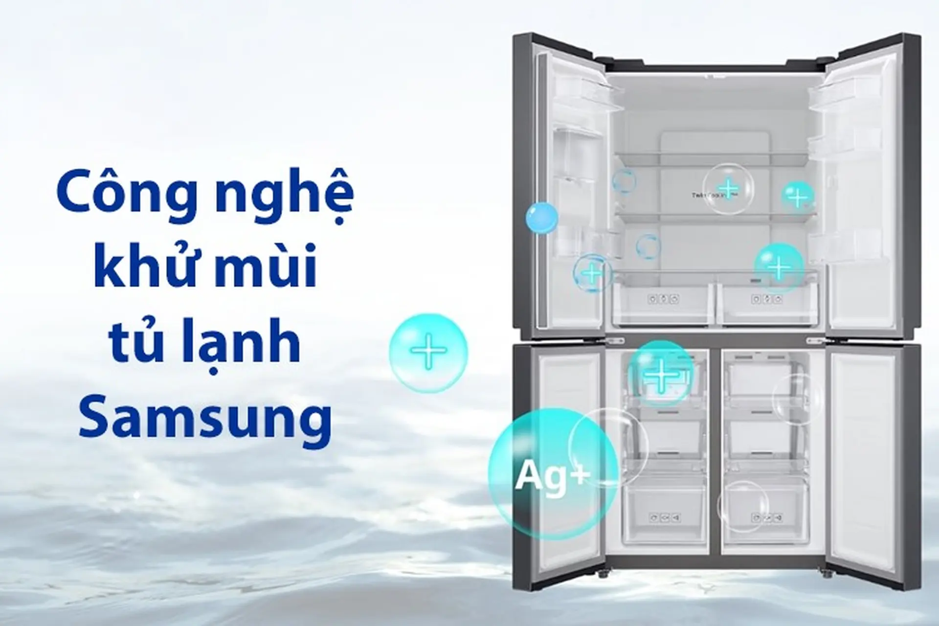 Khử mùi hôi tủ lạnh Samsung