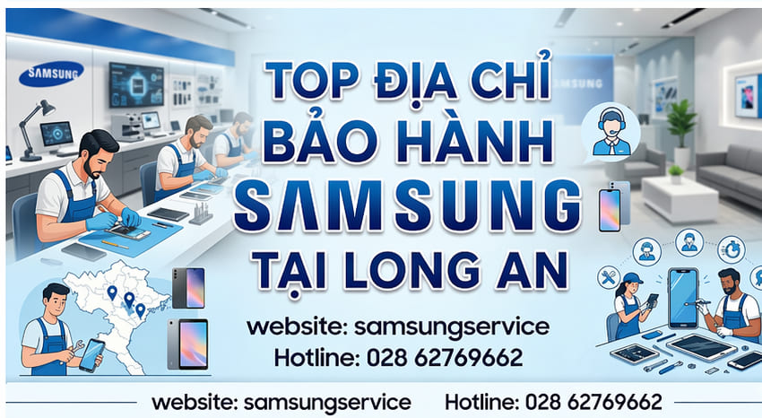 Địa chỉ bảo hành Samsung tại Long An với hỗ trợ tận nơi