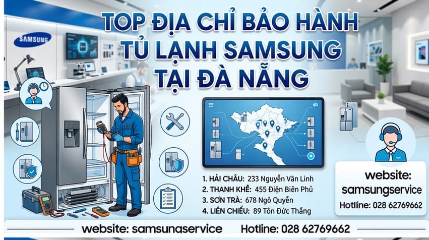 Địa chỉ bảo hành tủ lạnh Samsung tại Đà Nẵng