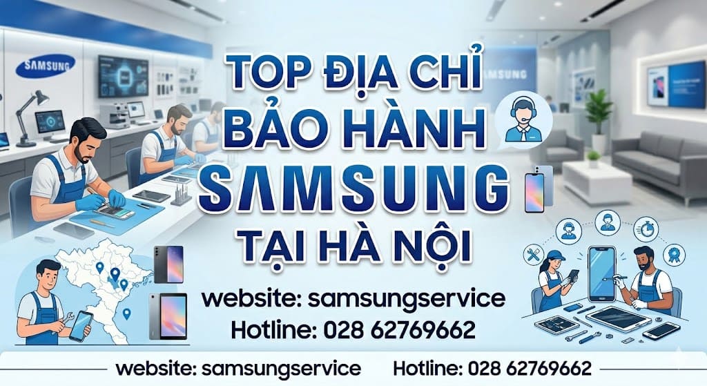 Địa chỉ bảo hành Samsung tại Hà Nội với hỗ trợ tận nơi