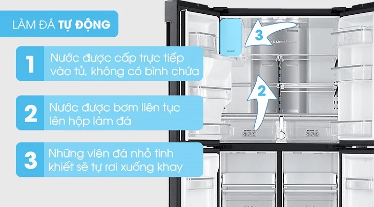 Tủ lạnh Samsung không làm đá tự động