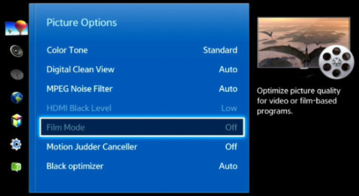 Chế độ Filmmaker Mode trên TV Samsung cho trải nghiệm xem phim chân thực